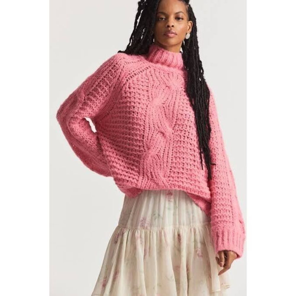 Free People Loveshackfancy Leyland Turtleneck Sweater